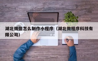 自贡湖北微信怎么制作小程序（湖北微程序科技有限公司）